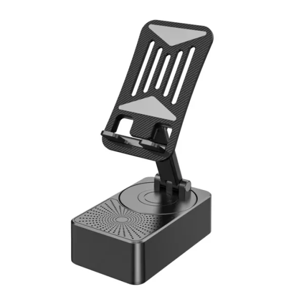 Bluetooth Speaker With Phone Stand 360º Rotating Mobile Phone Holder Anti-Slip Base Bluetooth Audio 5000mAh Power Bank Bracket