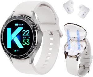 Exclusive for New Users [$1.98]：SEMAIZON Smart Watch with Earbuds, 2 in 1 Sports Watch with Wireless Earphones, 1.39" IPS Large Touch-Screen IP67 Waterproof Rugged Fitness...
