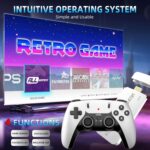 Exclusive for New Users：BADGOAL 2025 New Retro Game Console, Nostalgia Gaming Stick, Classic Video Games with 4K HDMI, 20,000+ Games and 19 Emulators, Upgraded Dual 2.4G...