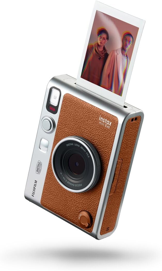 Limited-Time Sale for Summer Surprises AED 99د.إ:Fujifilm INSTAX Mini EVO Hybrid Instant Camera – Black (USB-C) | Instant Print with Digital Preview, Creative Modes & Built-In...