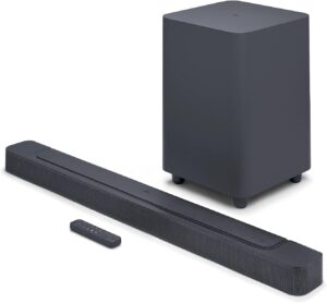 Limited-Time Sale for Summer Surprises AED 99د.إ：JBL Bar 500 5.1-Channel Soundbar with Wireless Subwoofer, Multibeam and Dolby Atmos Theatre-Quality 3D Surround Sound, PureVoice...