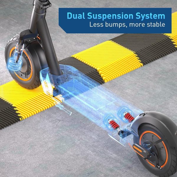 Summer Final Clearance Just AED 89د.إ:Hiboy MAX Pro Electric Scooter, 75KM Long Range, 35KM/H Power by 650W Motor, 27.94cm Pneumatic Tires, Split Hub Design, Dual Suspension,...