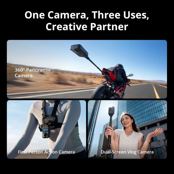 Summer Final Clearance Just AED 99د.إ:DJI Osmo 360 Adventure Combo, 360 Camera with 1-Inch 360° Imaging, Extended Battery Life with 3 Batteries, Native 8K 360° Video, 4K/120fps...