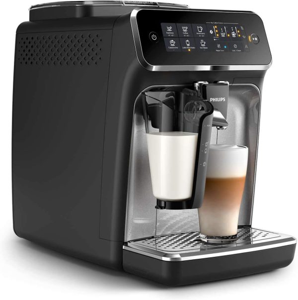 Summer Final Clearance Just AED 99د.إ:Philips Series 3200 Fully Automatic Espresso Machine - 1500W, LatteGo, Touch Display, 5 Beverages, Easy cleaning - EP3246/70
