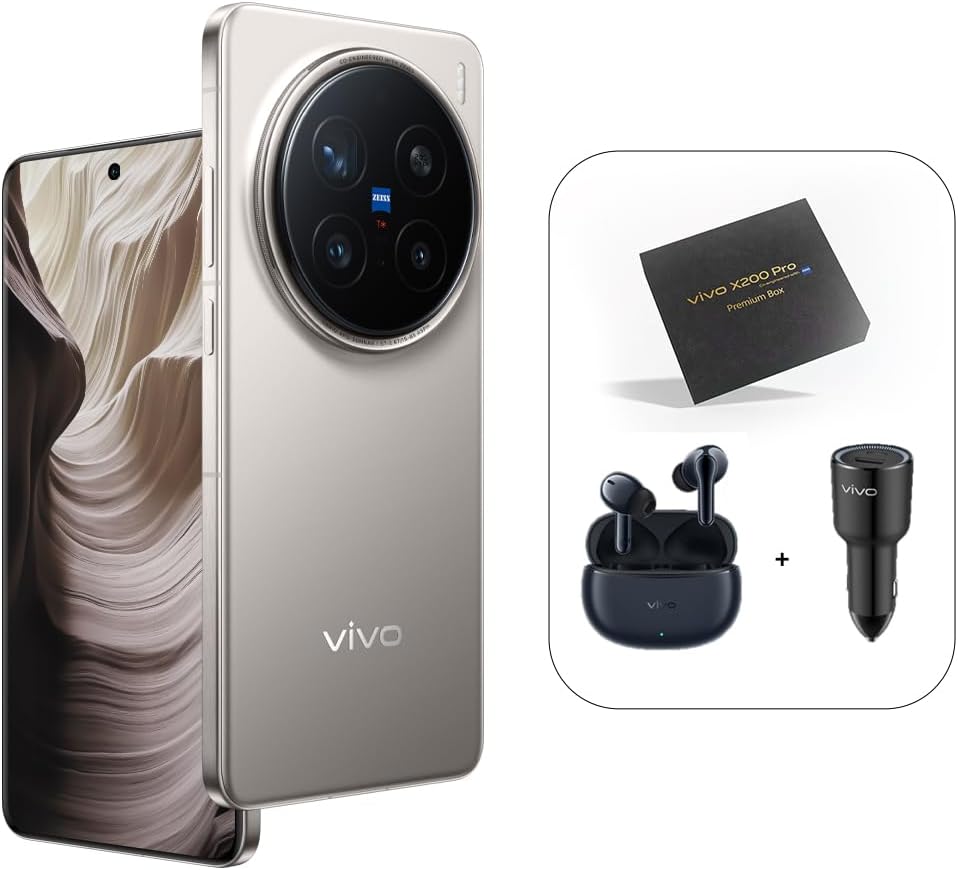 Summer Final Clearance Just AED 99د.إ:Vivo X200 Pro 5G (Titanium, 16GB RAM, 512GB) | AMOLED 120Hz Display | 200MP ZEISS Camera | 6000 mAh Battery | MediaTek Dimensity 9400 |...